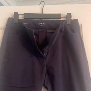 Navy Blue loft skinny ankle pants - navy blue